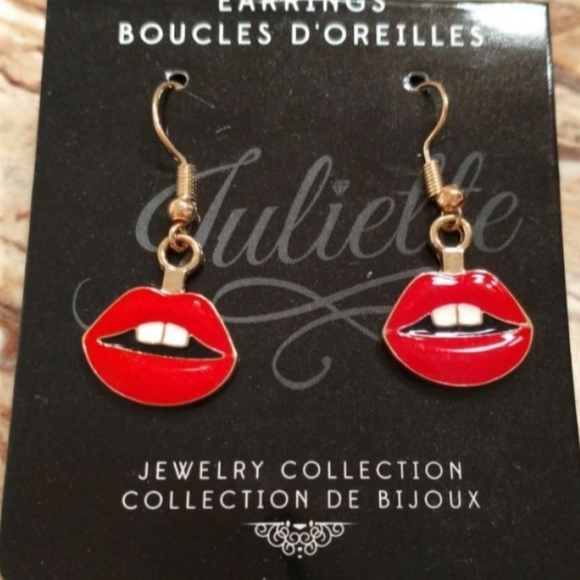 Lips earrings - Picture 3 of 3